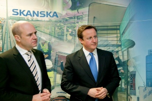 UK and Swedish PMs - Royal London Hospital